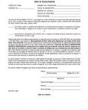 DIC-57S Notice of Disqualification (Spanish)