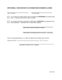 DIC-62 Withdrawal / Restoration for Minor's License