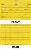 Juvenile Records Card