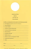 Officer Dispatched Door Hanger - With Imprint
