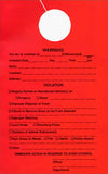 Warning to Property Owner Door hanger