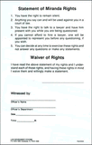 Statement of Miranda Rights
