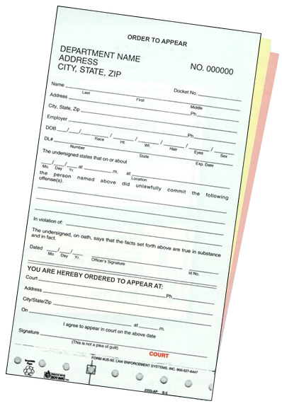 Order to Appear
