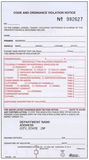 Code and Ordinance Form (2-part)