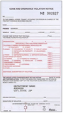 Code and Ordinance Form (2-part)