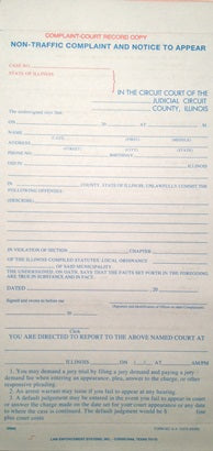 Illinois Non-Traffic Complaint