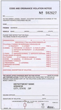 Code and Ordinance Form (2-part)