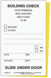 Building Check Card (2-part carbonless)