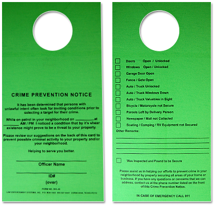 Crime Prevention Notice