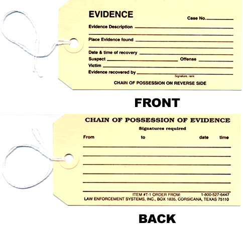 Evidence Tag