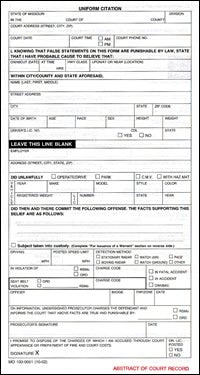 Missouri Uniform Citation