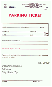 Parking Ticket (2-part carbonless)